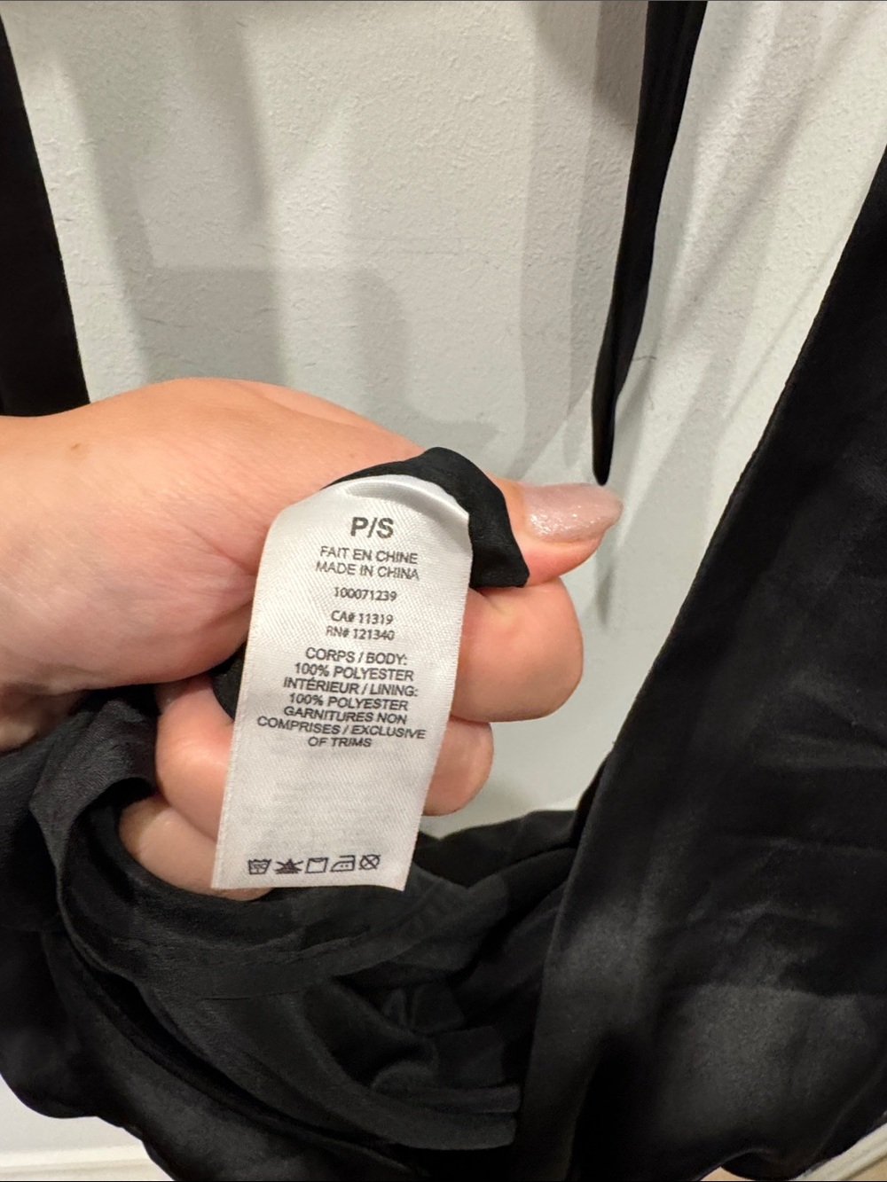 Garage Black Satin Backless Halter Mini Dress - Picture 3 of 4